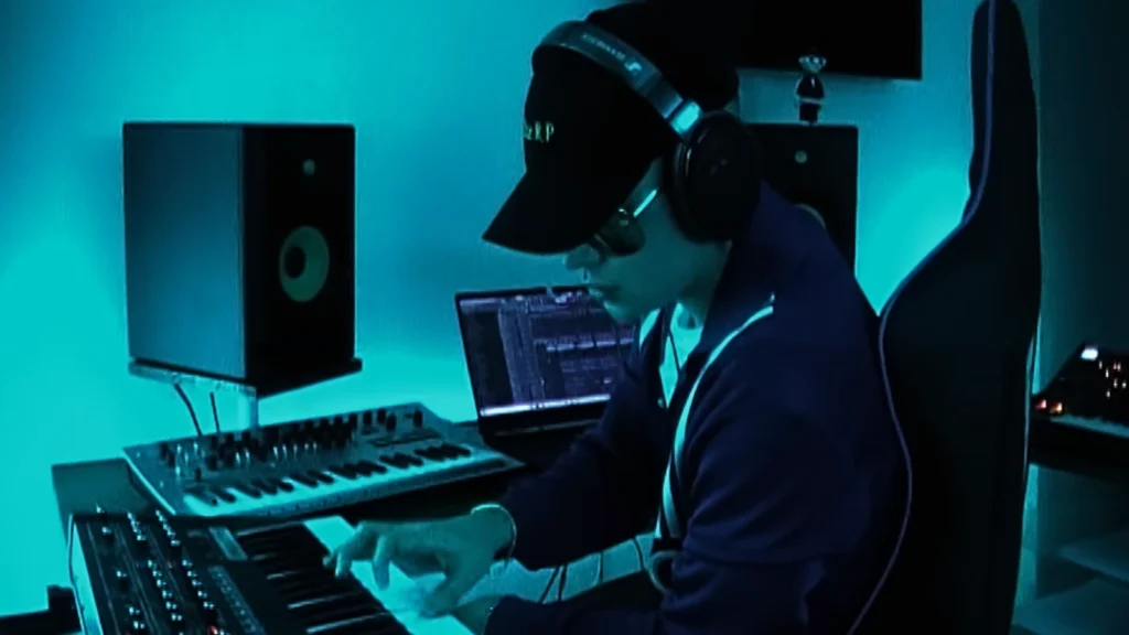 Bizarrap en el estudio 